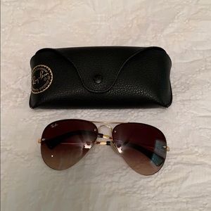 Ray Ban Rimless Aviaters